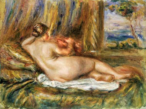 Reclining nude de Pierre-Auguste Renoir
