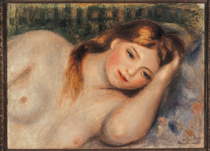 Nu (Jeune fille couchée en buste) de Pierre-Auguste Renoir
