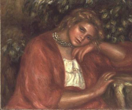 Pensive Young Woman de Pierre-Auguste Renoir