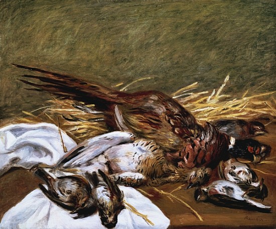 Pheasant, Sparrow and Grouse de Pierre-Auguste Renoir