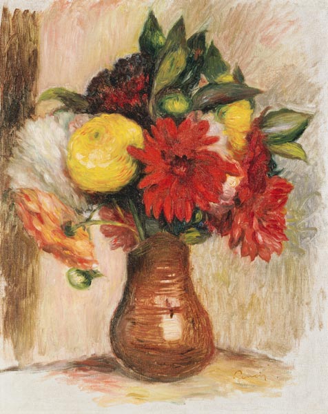 Blumenstrauß in einem Krug. de Pierre-Auguste Renoir