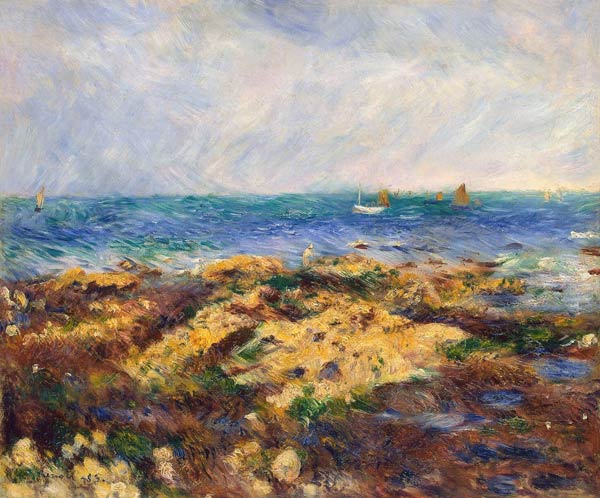 Low Tide at Yport de Pierre-Auguste Renoir