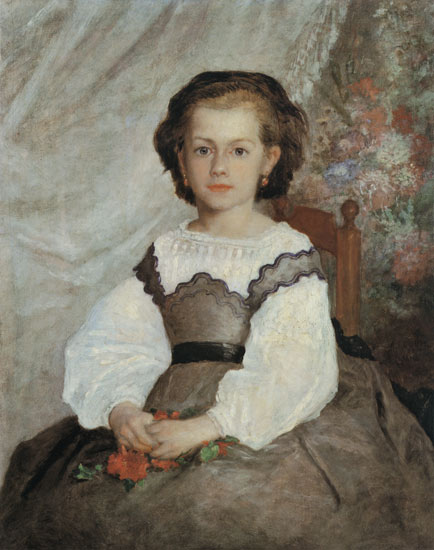 Portrait of Mademoiselle Romaine Lacaux de Pierre-Auguste Renoir