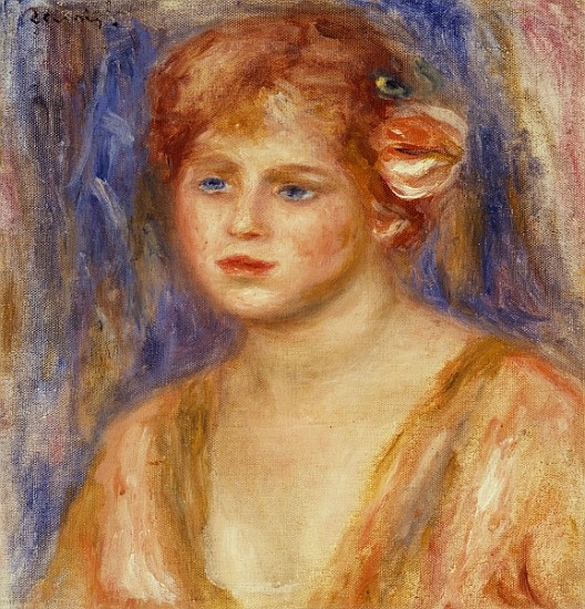 Portrait of a young girl de Pierre-Auguste Renoir