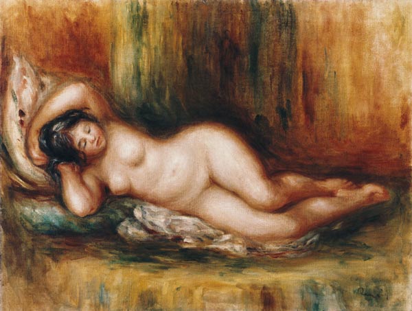 Reclining bather de Pierre-Auguste Renoir
