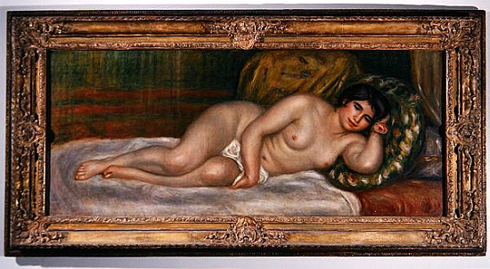 Reclining female nude (Gabrielle) 1906-07 de Pierre-Auguste Renoir