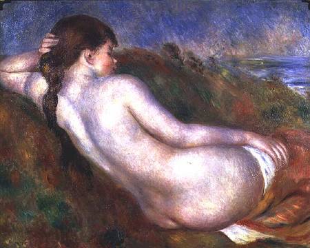 Reclining nude in a landscape de Pierre-Auguste Renoir