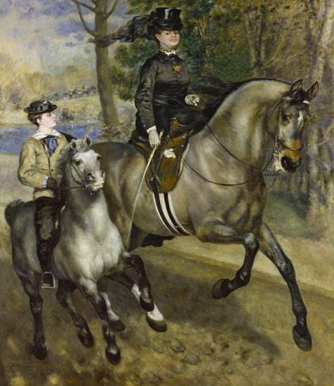 Rider in the Bois. de Pierre-Auguste Renoir