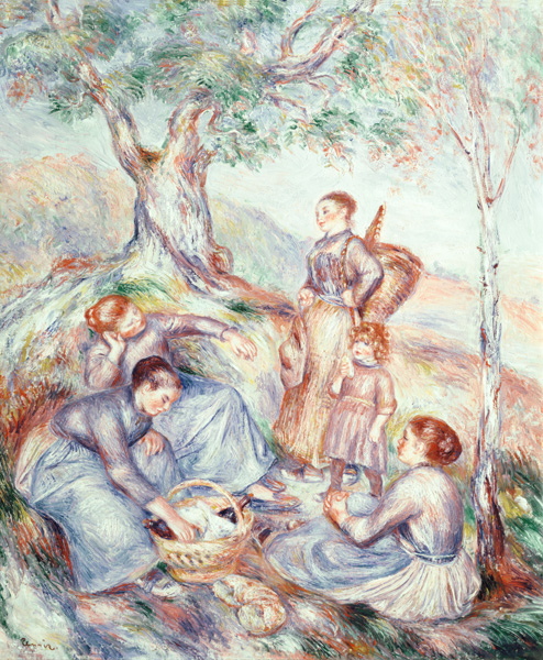 Trace at reaping work. de Pierre-Auguste Renoir