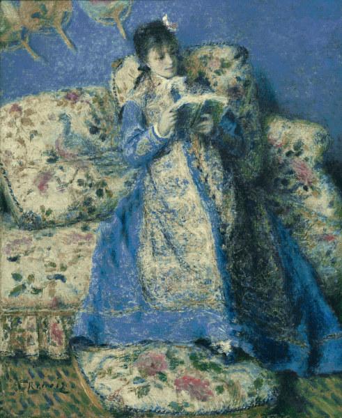 Renoir / Madame Monet reading / 1872 de Pierre-Auguste Renoir