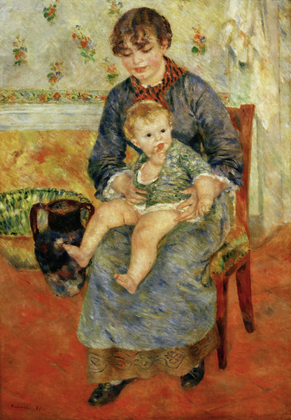 Renoir / Mere et enfant / 1881 de Pierre-Auguste Renoir