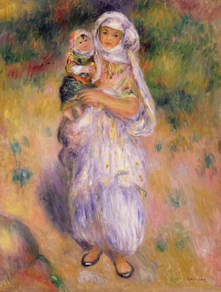 Algerian Woman and Child de Pierre-Auguste Renoir