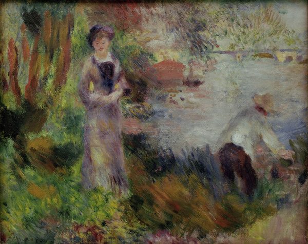 Renoir/Bank o.t.Seine a.Argenteuil/c1878 de Pierre-Auguste Renoir