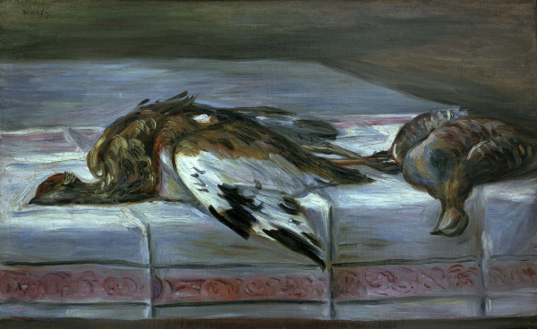 Renoir/Still life w.pheasant a.partridge de Pierre-Auguste Renoir