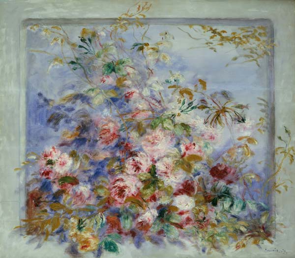 Rosen in einem Fenster de Pierre-Auguste Renoir