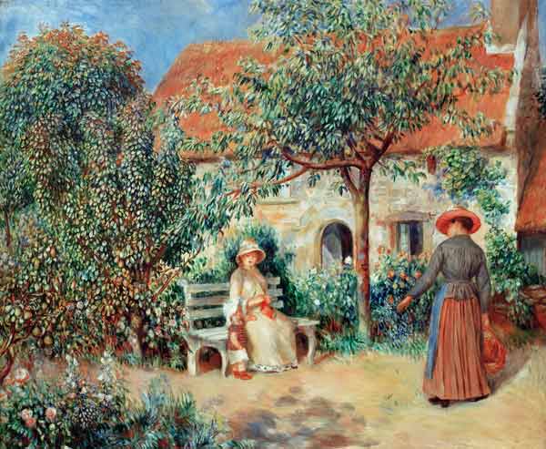 Renoir / Scene du jardin / c.1886 de Pierre-Auguste Renoir