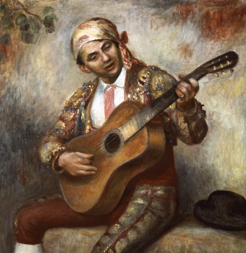 The Spanish Guitarist de Pierre-Auguste Renoir