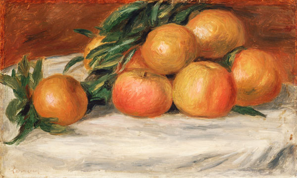 Naturaleza muerta con manzanas y naranjas  de Pierre-Auguste Renoir