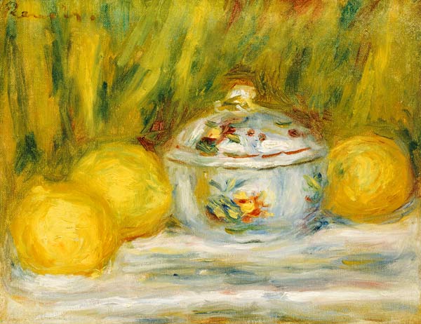 Sugar Bowl And Lemons de Pierre-Auguste Renoir