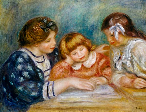 The Lesson de Pierre-Auguste Renoir