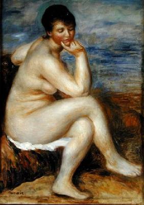 Bather Seated on a Rock
