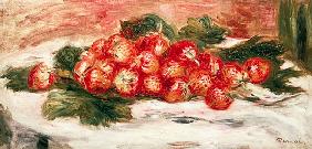 Strawberries on a White Tablecloth