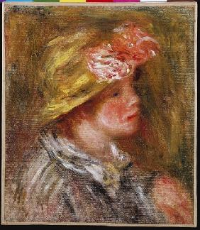 Young Woman in a Flowery Hat (Portrait of Andree) c.1917