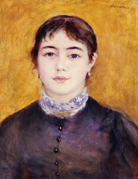 Young Woman Wearing Blue de Pierre-Auguste Renoir
