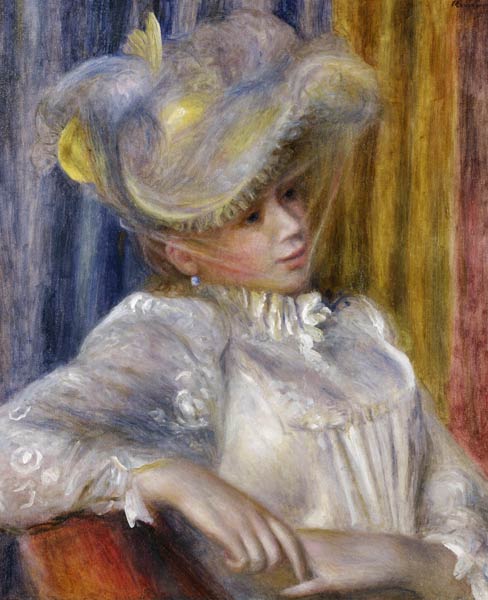 Woman with a Hat (Femme au chapeau) de Pierre-Auguste Renoir