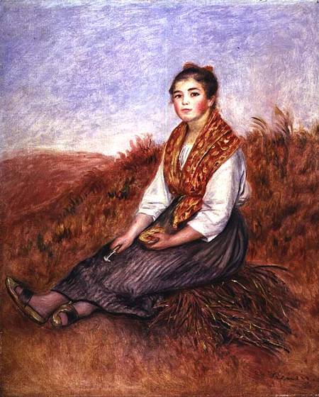 Woman with a bundle of firewood de Pierre-Auguste Renoir