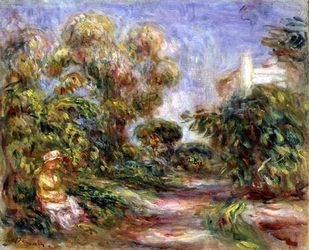 Woman in a Landscape de Pierre-Auguste Renoir