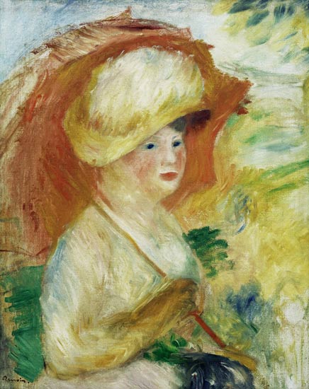 Woman with parasol de Pierre-Auguste Renoir