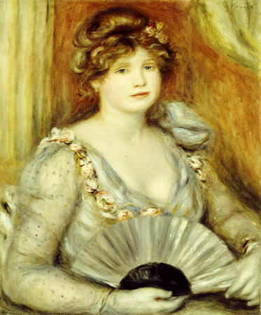 Woman With A Fan de Pierre-Auguste Renoir