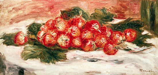 Strawberries on a White Tablecloth de Pierre-Auguste Renoir