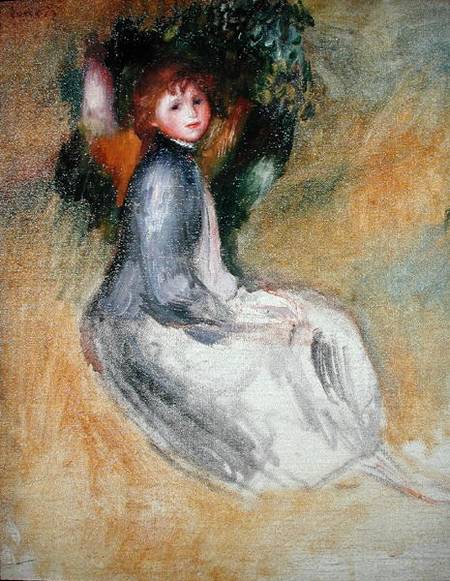 Young Girl Seated de Pierre-Auguste Renoir