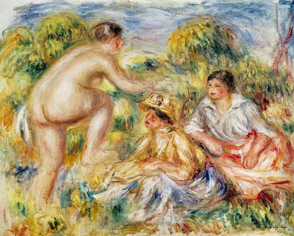 Young Girls in the Countryside de Pierre-Auguste Renoir