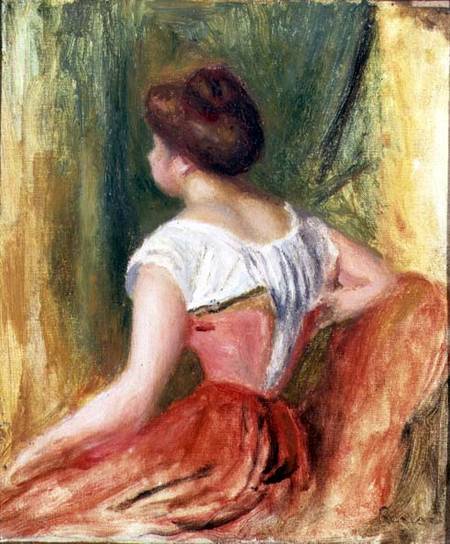 Young Woman Seated de Pierre-Auguste Renoir