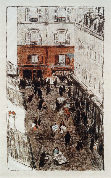 Coin de rue, vue d’en haut de Pierre Bonnard