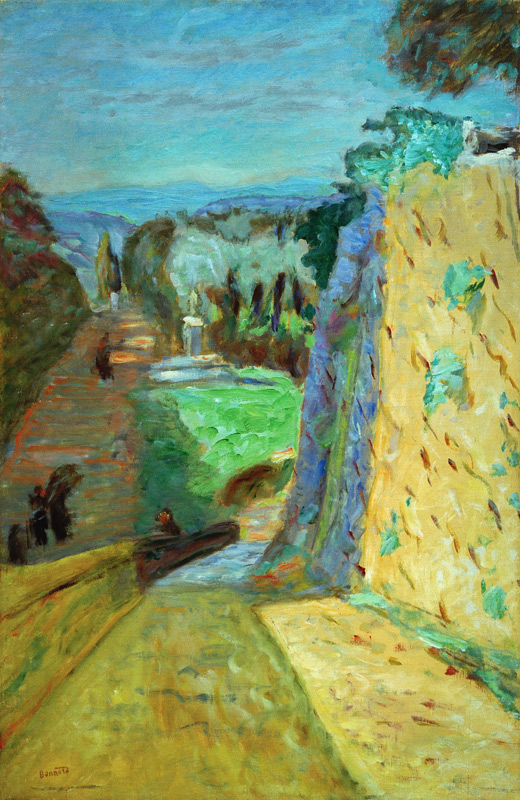 Paysage, l’allée au Cannet de Pierre Bonnard