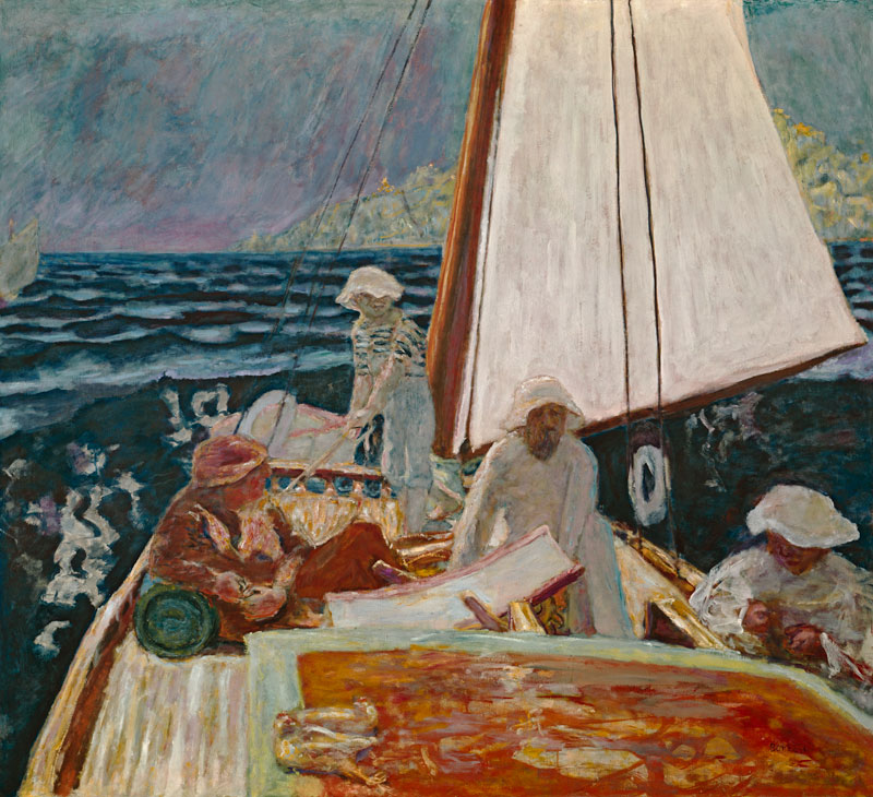 Signac and his Friends Sailing de Pierre Bonnard