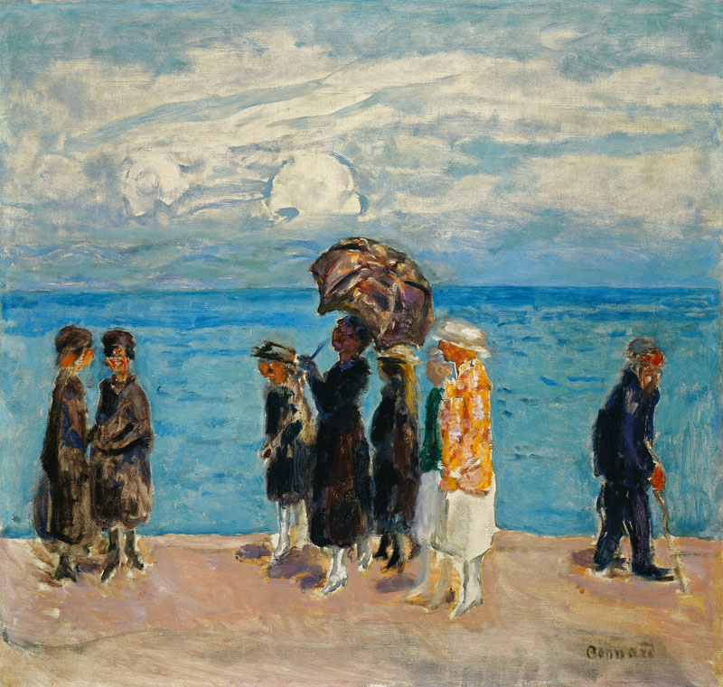 Spaziergänger am Meer (Promeneurs au Bord de la Mer) de Pierre Bonnard