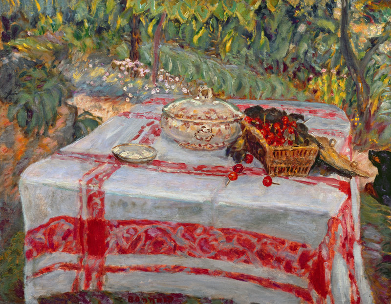Still Life with a Tablecloth de Pierre Bonnard