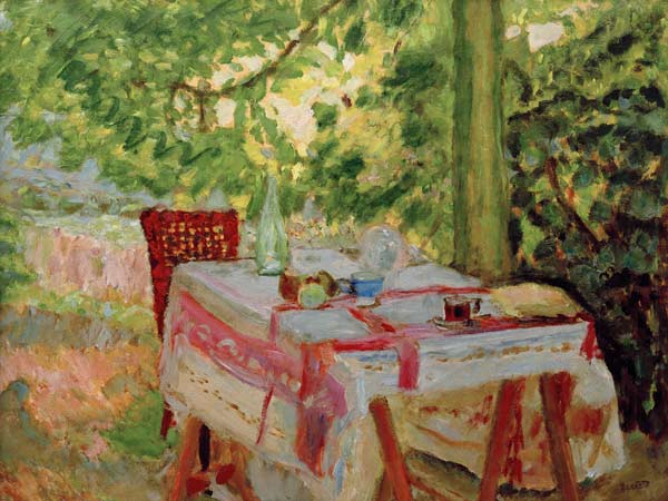 La Table servie sous le tilleul de Pierre Bonnard