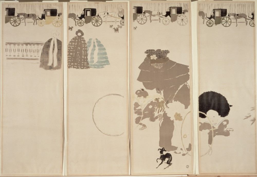 The Folding Screen - 4 panels de Pierre Bonnard