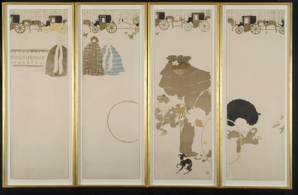 The Folding Screen - 4 panels de Pierre Bonnard