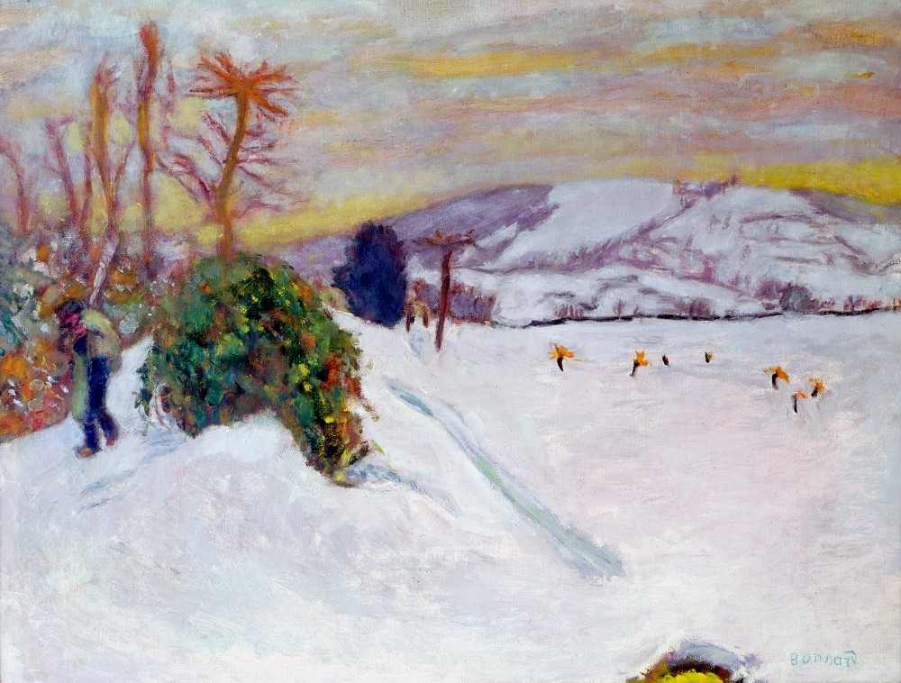 The Snow at Dauphine de Pierre Bonnard