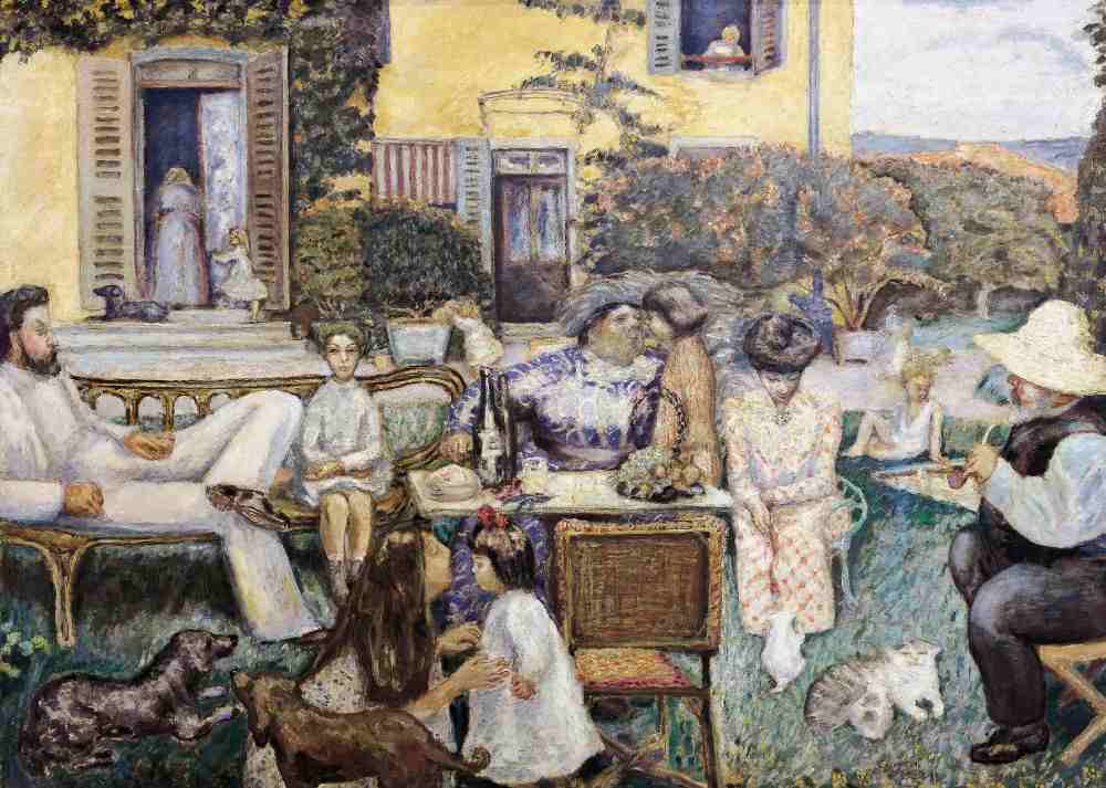 A bourgeoise afternoon or The Terrasse family de Pierre Bonnard