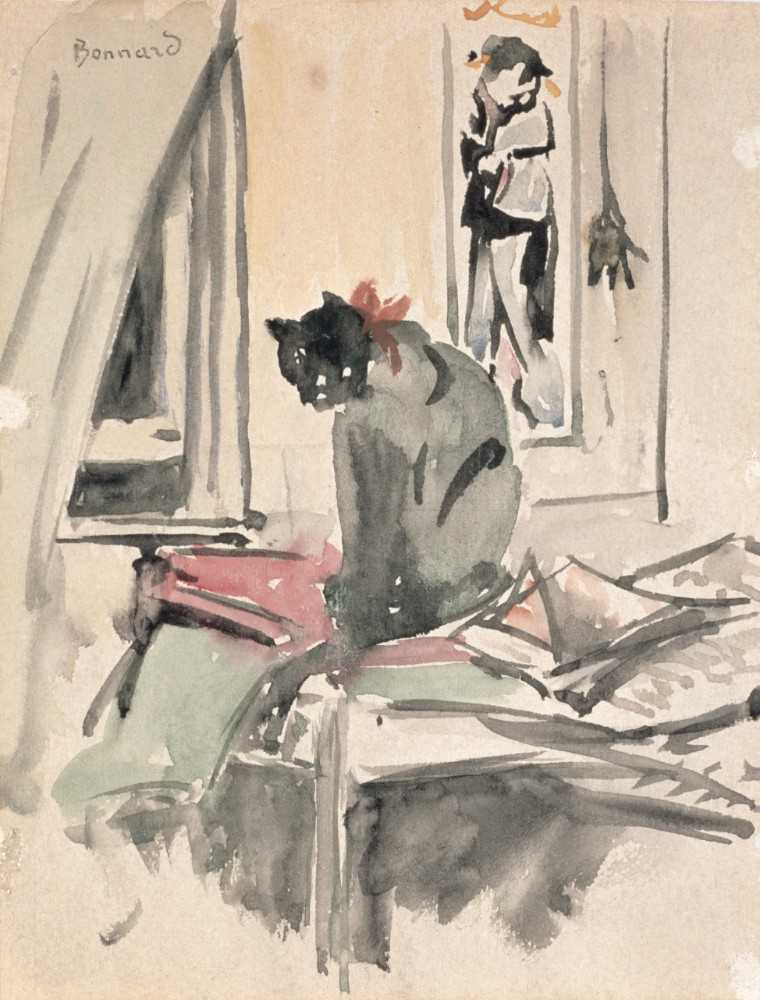 Cat Sitting by a Window de Pierre Bonnard