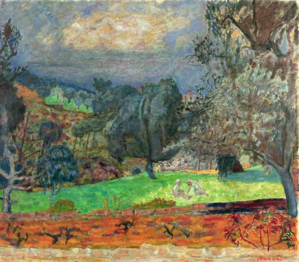 Landscape with Setting Sun de Pierre Bonnard
