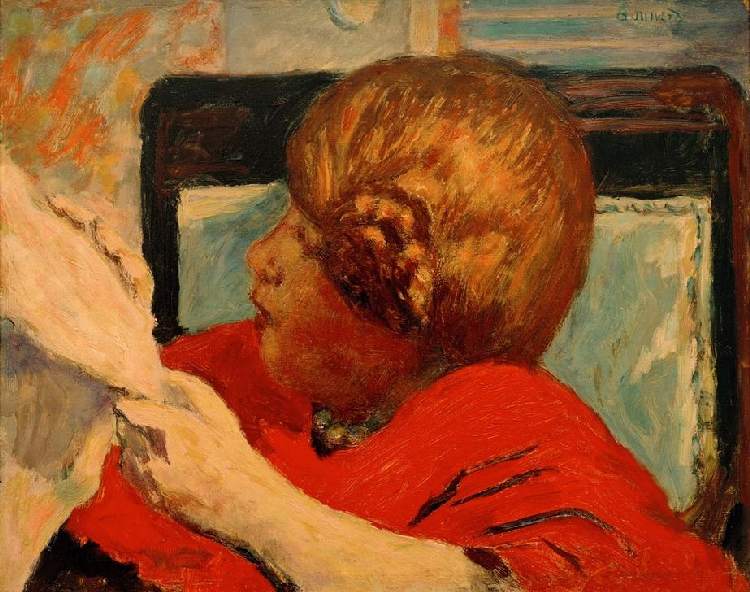 Woman reading de Pierre Bonnard
